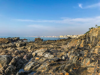 Panoramic view of sea against sky