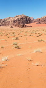 Scenic view of desert against sky