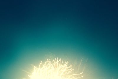 Low angle view of blue sky