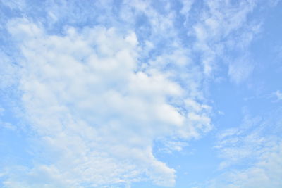 Low angle view of clouds in sky