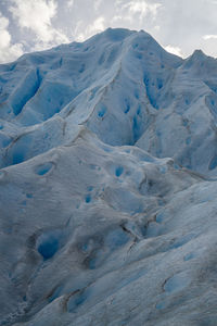 Detail view of perito moreno glacier