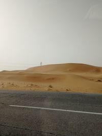 Scenic view of desert against sky