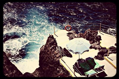 Reflection of trees in water