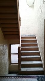 Closed door of building