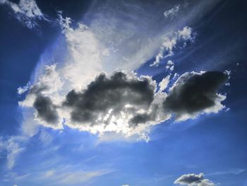 Low angle view of clouds in sky