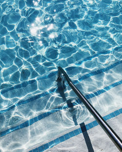 High angle view of swimming pool