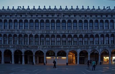 San marco square in venice at evening