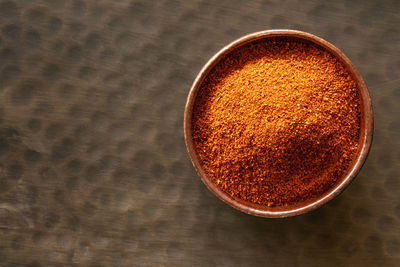 High angle view of coffee on table