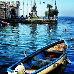 Boats in sea