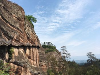 Scenic view of mountain against sky