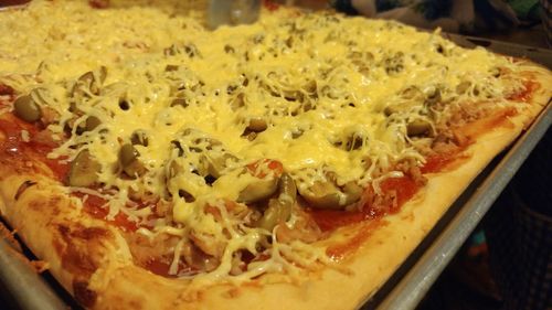 Close-up of pizza