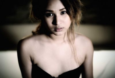 Portrait of young woman