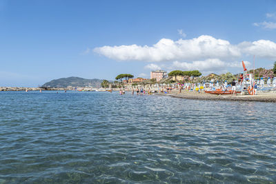  landscape of the beautiful beach of cervo