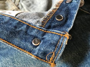 High angle view of chain