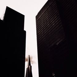 Low angle view of modern building against sky