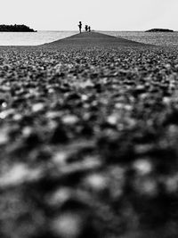 Surface level of road