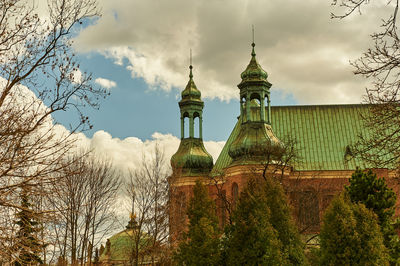 Low angle view of church against sky