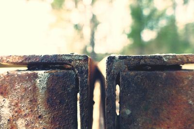 Close-up of rusty metal