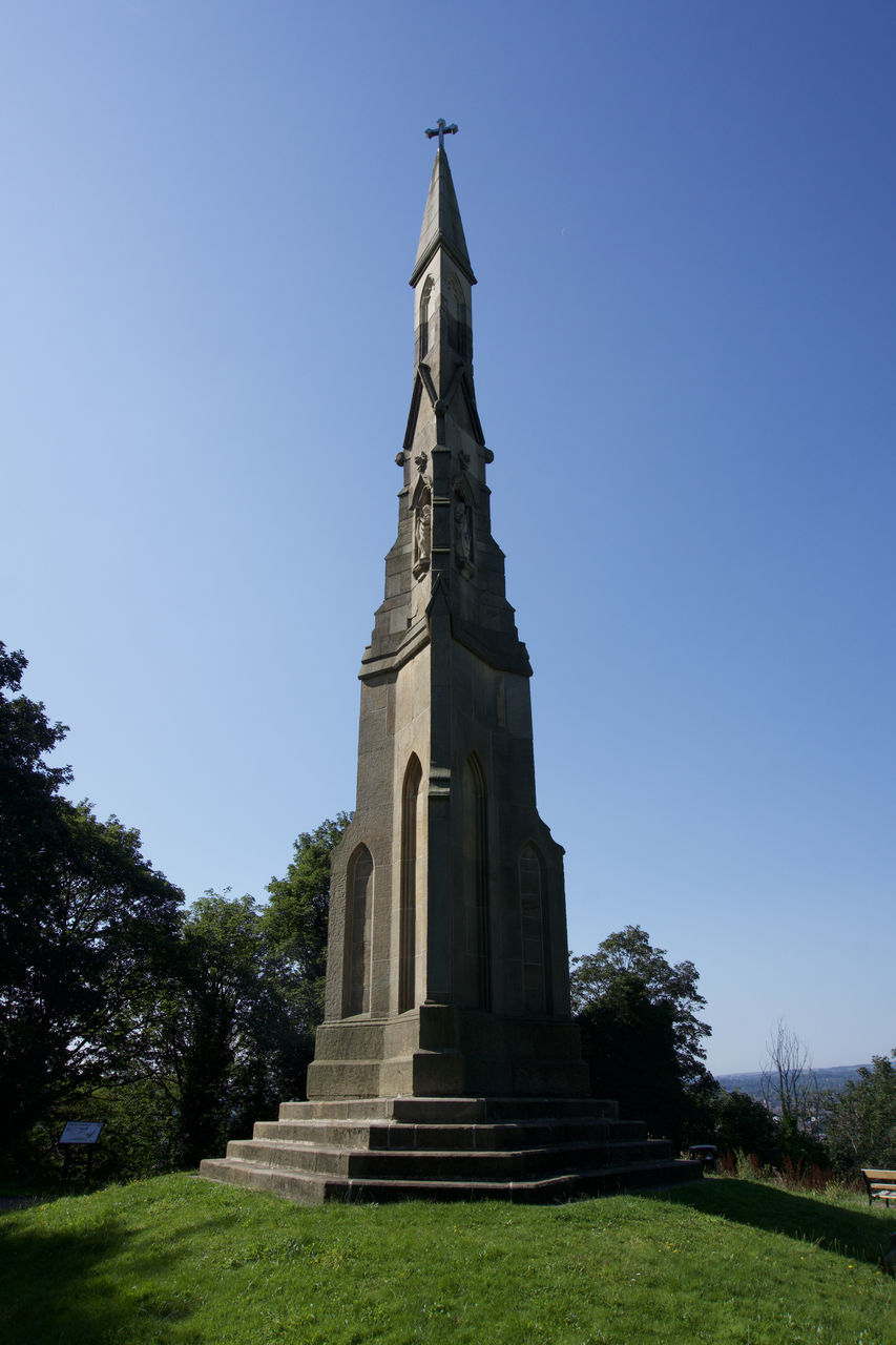 LOW ANGLE VIEW OF TEMPLE AGAINST BUILDING