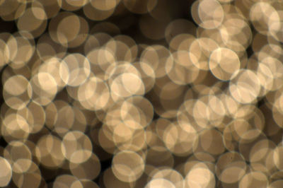 Defocused image of illuminated lights