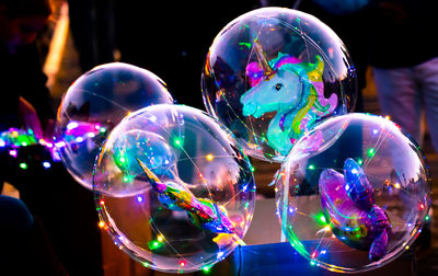 Close-up of bubbles