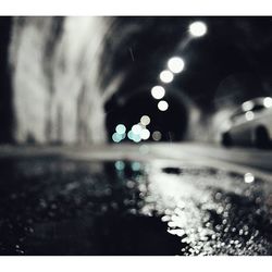 Defocused lights at night