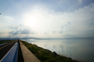 Scenic view of road against sky