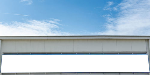 Low angle view of building against sky