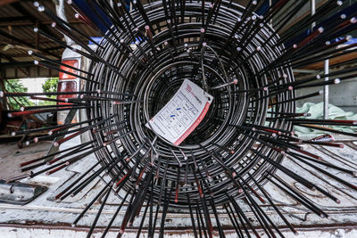 Close-up of ceiling of building