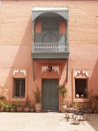 Entrance of building