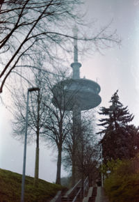 Low angle view of tower against sky