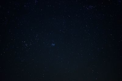 Low angle view of stars in sky