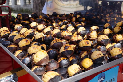 Close-up of food for sale at market stall