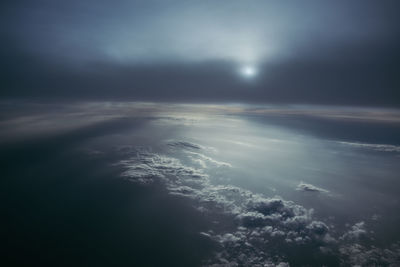 Scenic view of cloudscape over sea