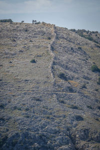 High angle view of land