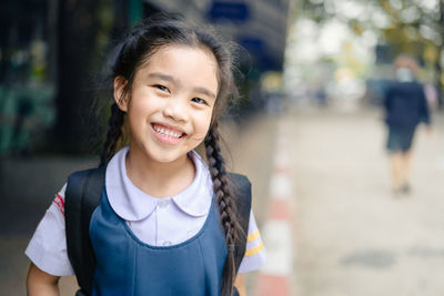 Portrait of smiling girl