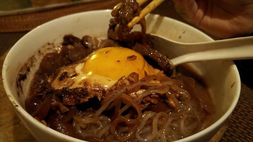 Close-up of food in bowl