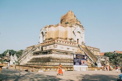 View of historical building against clear sky