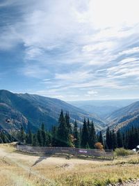 Scenic view of landscape against sky