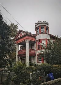 Low angle view of building against sky