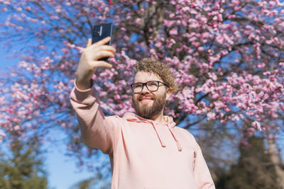 Young man using mobile phone