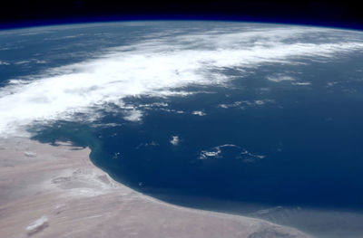 Aerial view of cloudscape against sky