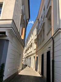 Low angle view of buildings against sky