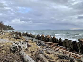 Scenic view of sea against sky