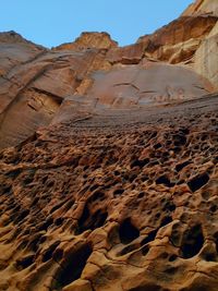 Rock formations in desert