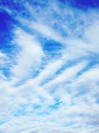 Low angle view of cloudy sky