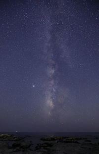 Scenic view of sky at night