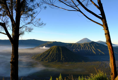 Bromo mountain at bromo tengger semeru national park in lumajang, east java province, indonesia.