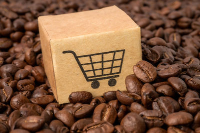 Close-up of coffee beans
