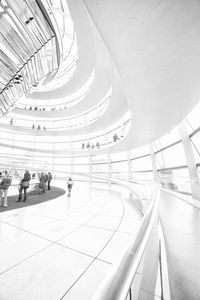 High angle view of people at sony center